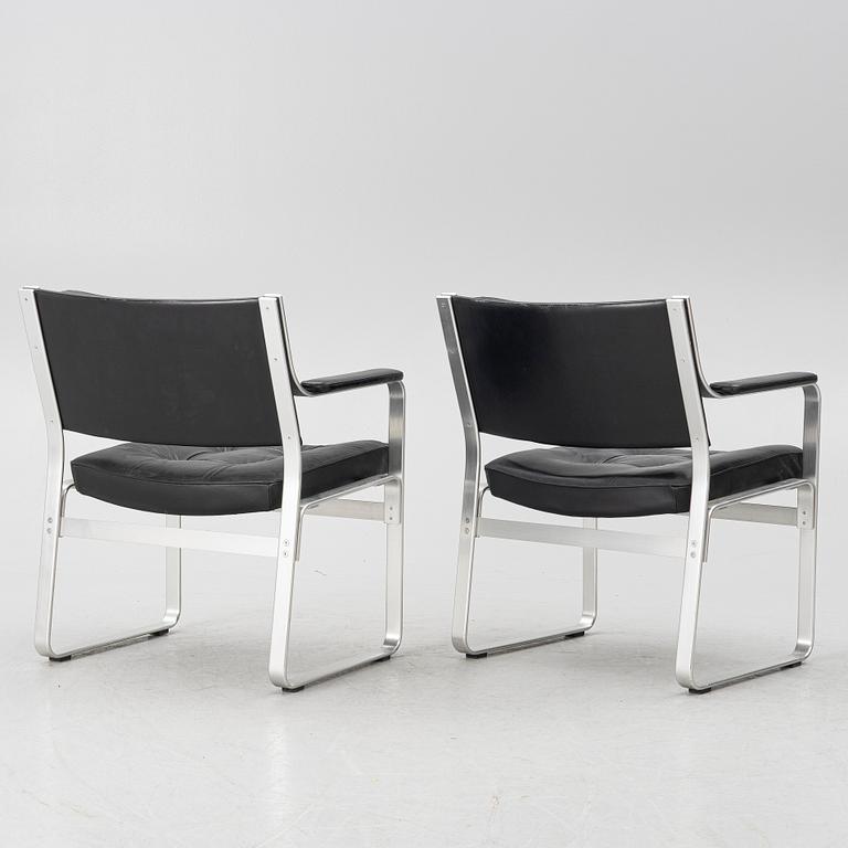 Karl Erik Ekselius, a pair of "Mondo" armchairs, JOC Möbel, late 20th century.