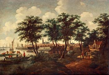 Willem van Drielenburgh, View over Dortrecht.