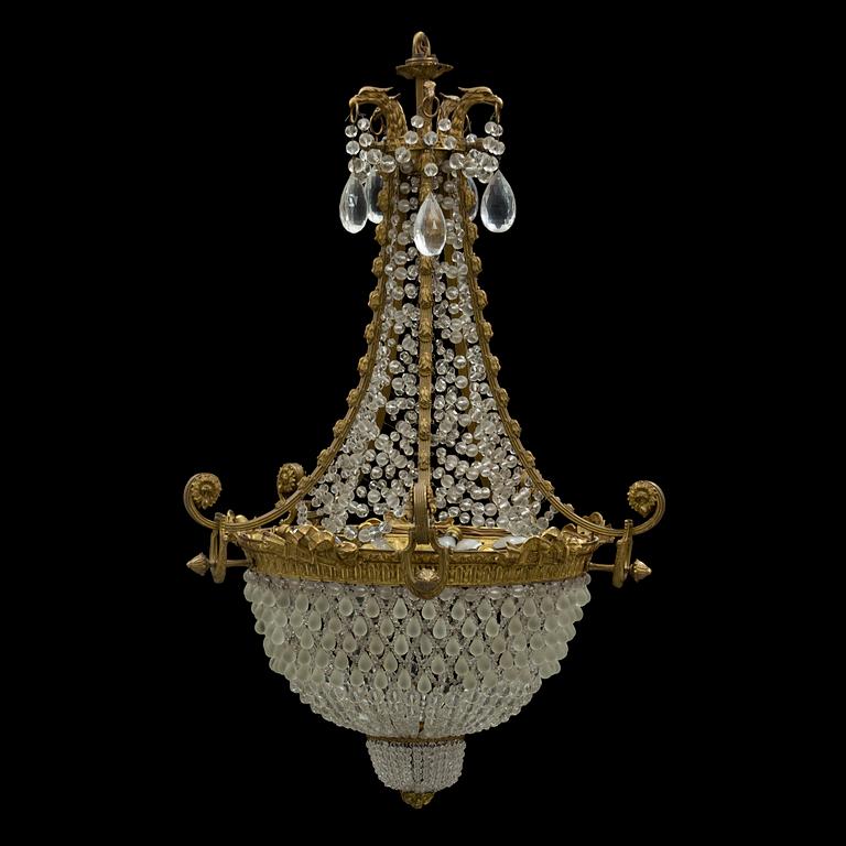 a circa 1900 chandelier.