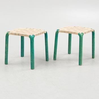 Alvar Aalto, pallar, ett par, modell Y61, Artek, Finland.