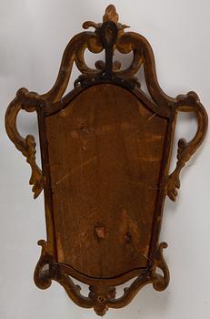 A pair of mirror sconces, Baroque style, 20th century.