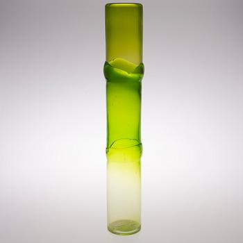 OIVA TOIKKA, glasskulptur "Bambu", signerad Oiva Toikka, Nuutajärvi Notsjö.