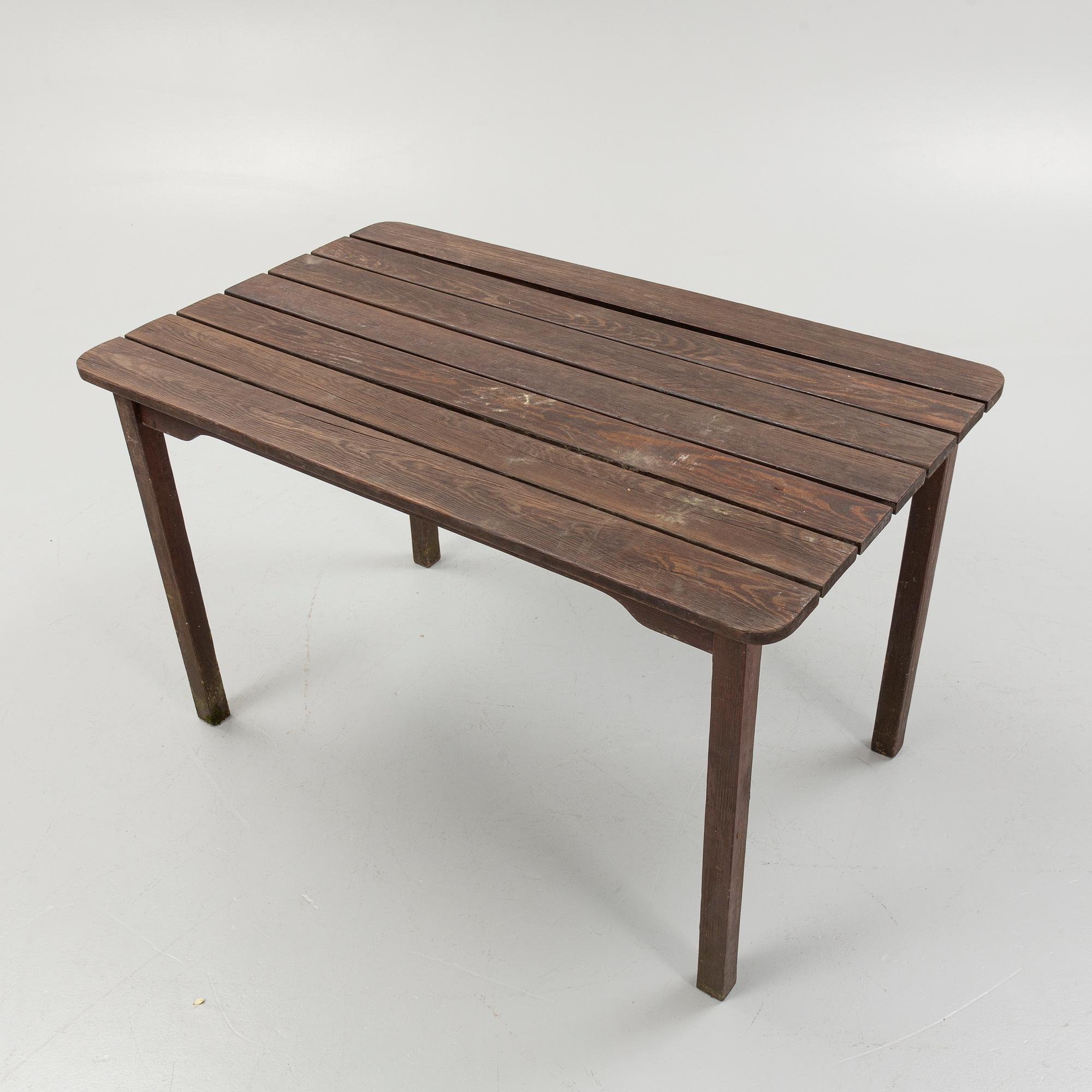 Carl Malmsten, trädgårdsmöbel, 5 delar, "Bergshamra", Igelstaverken.