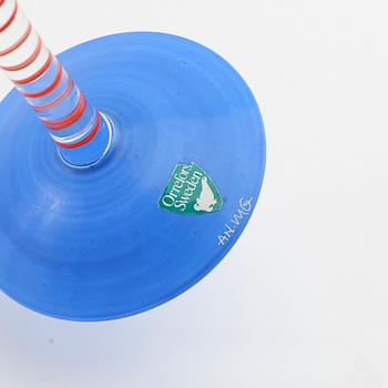 Anne Nilsson, servis 13 st  "Clown" signerade, Orrefors sent 1900-tal.