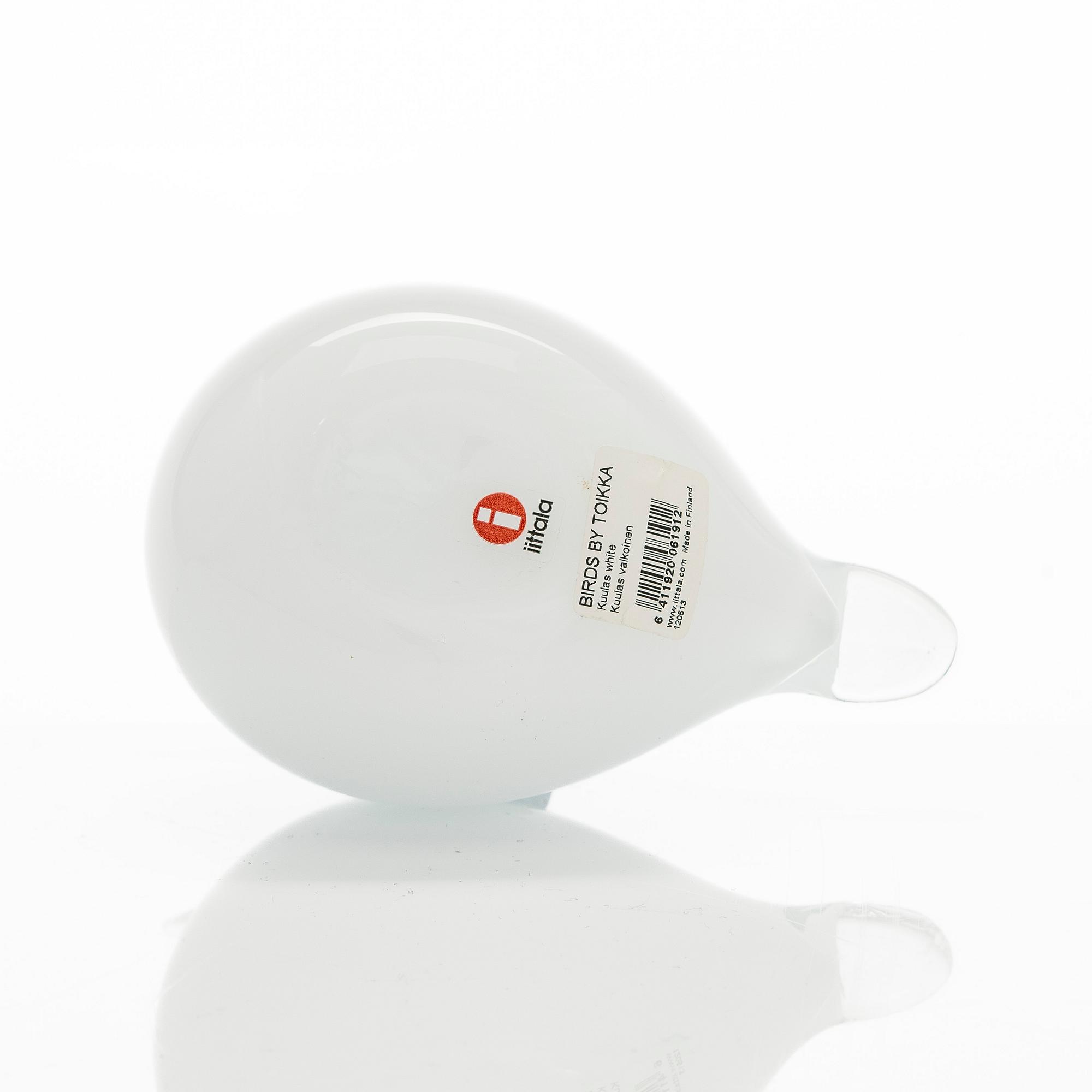 Oiva Toikka, glasfågel, "Kuulas". Signerad O. Toikka Nuutajärvi.