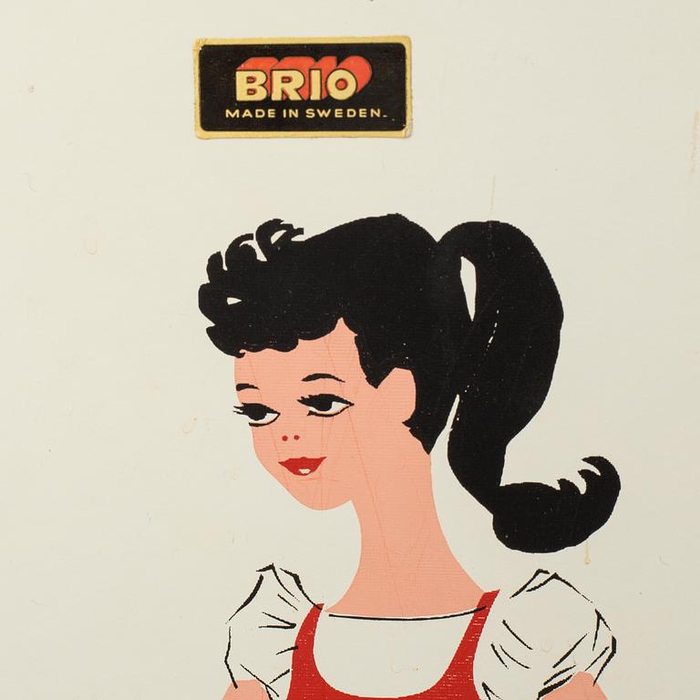 BARBIEKLÄDER & ACCESSOARER, 9 påsar samt 2 garderober, bland annat Mattel och brio, 1960-tal.