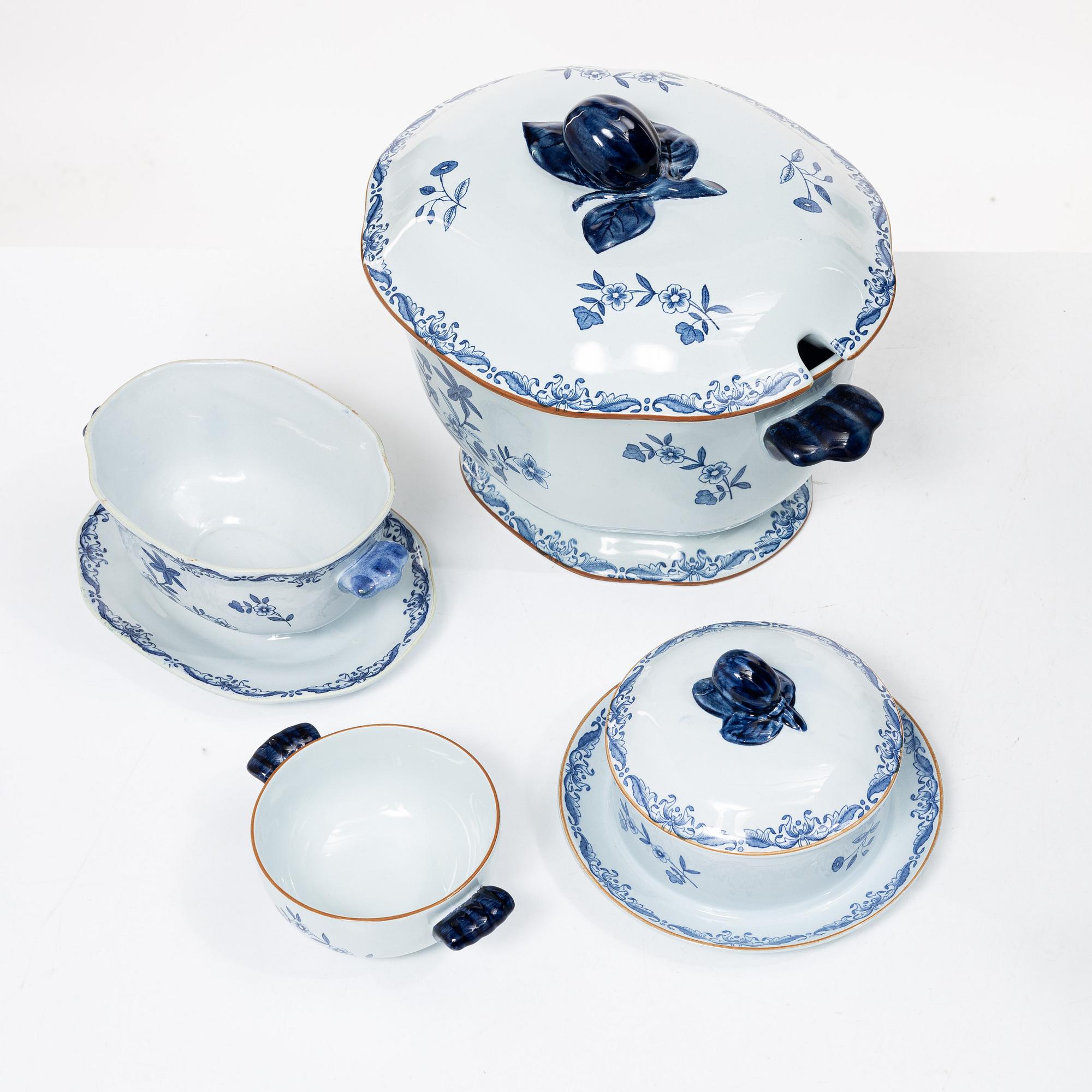 Dinner service, approximately 63 pieces, stoneware and porcelain, "East India", Rörstrand.