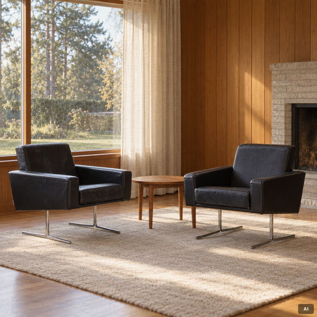 Armchairs, a pair, Danerka, Denmark.