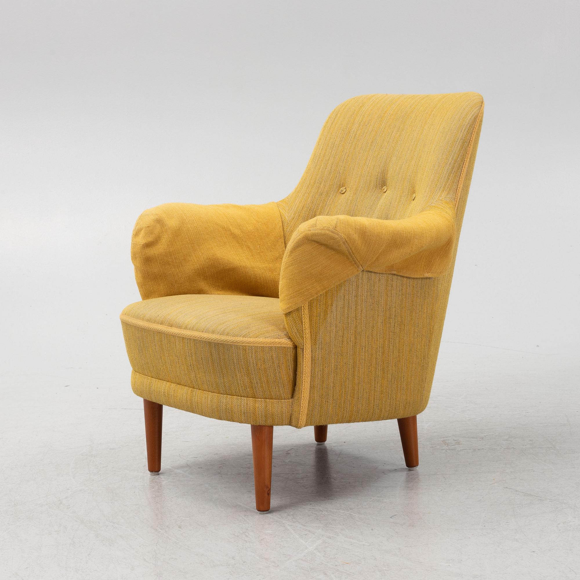 Carl Malmsten, a 'Samsas' armchair, O.H. Sjögren, second half of the 20th Century.