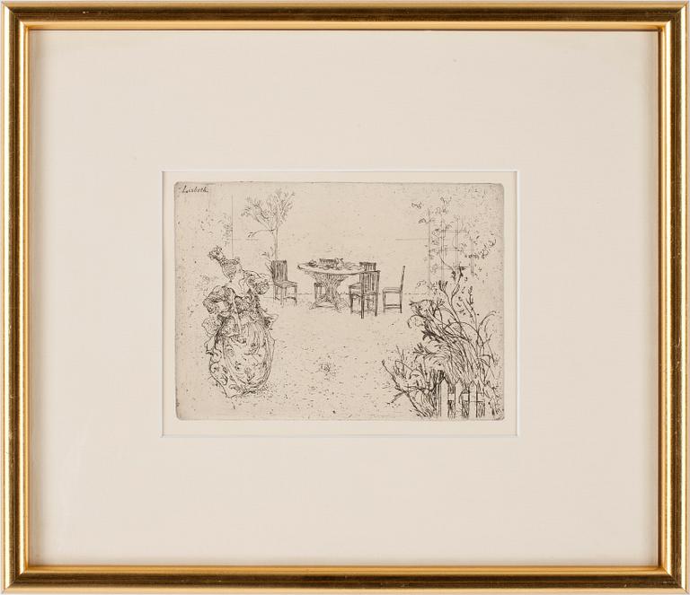 CARL LARSSON, etsning, ej signerad.