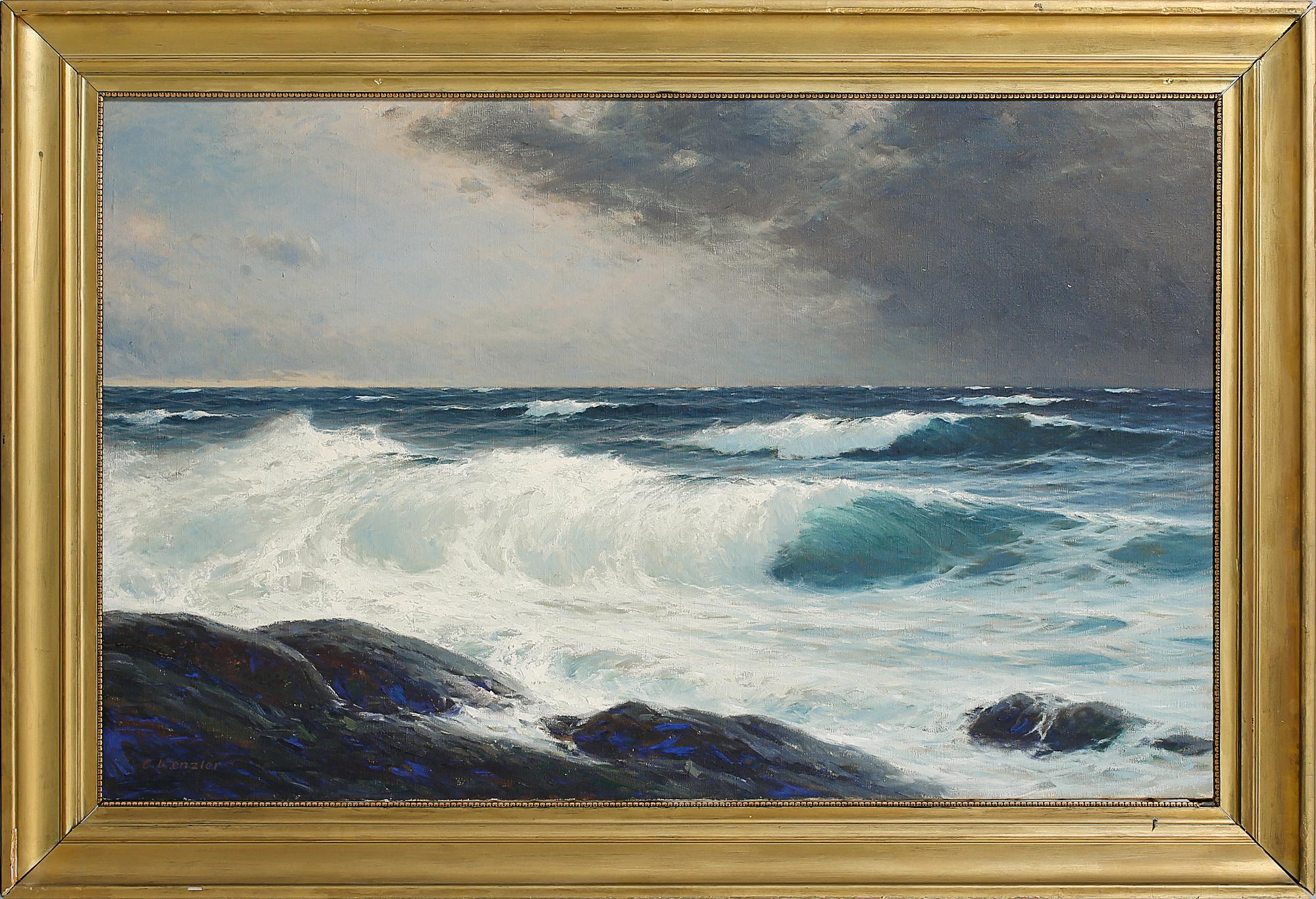CARL KENZLER, olja på duk, signerad.