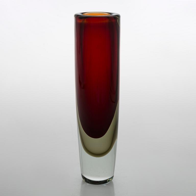 Kaj Franck, a 'KF 239' glass vase signed K. Franck Nuutajärvi Notsjö -58.