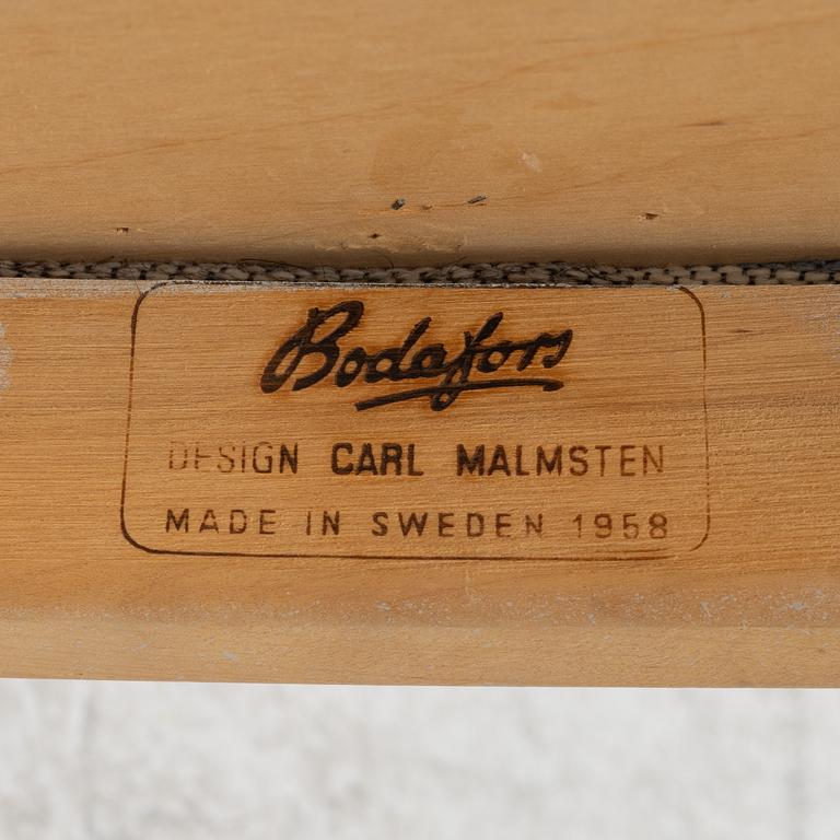 Carl Malmsten, a set of four 'Herrgården' chairs, Bodafors, second half of the 20th century.