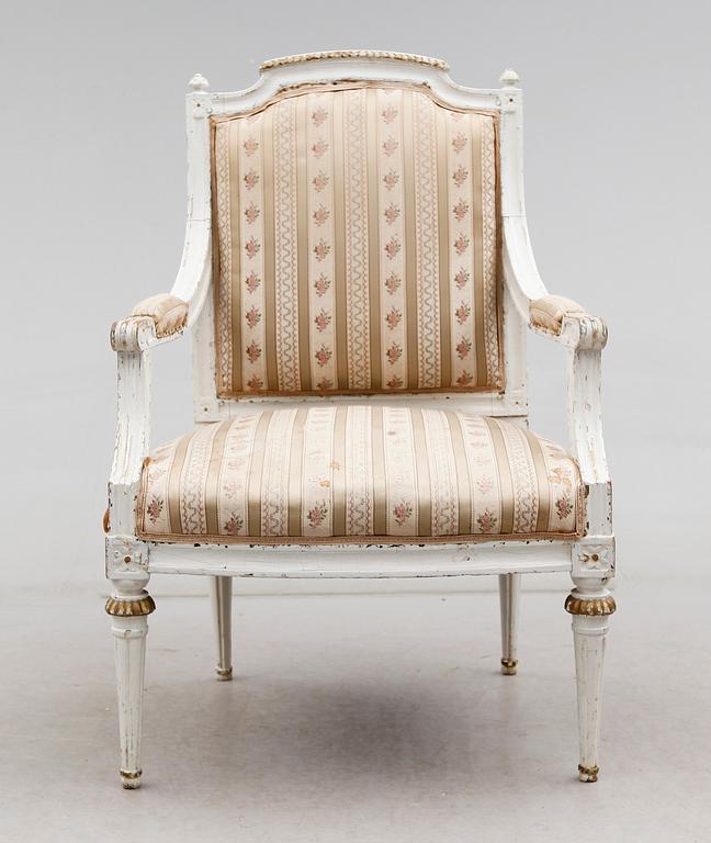 KARMSTOL, gustaviansk, 1700-tal.