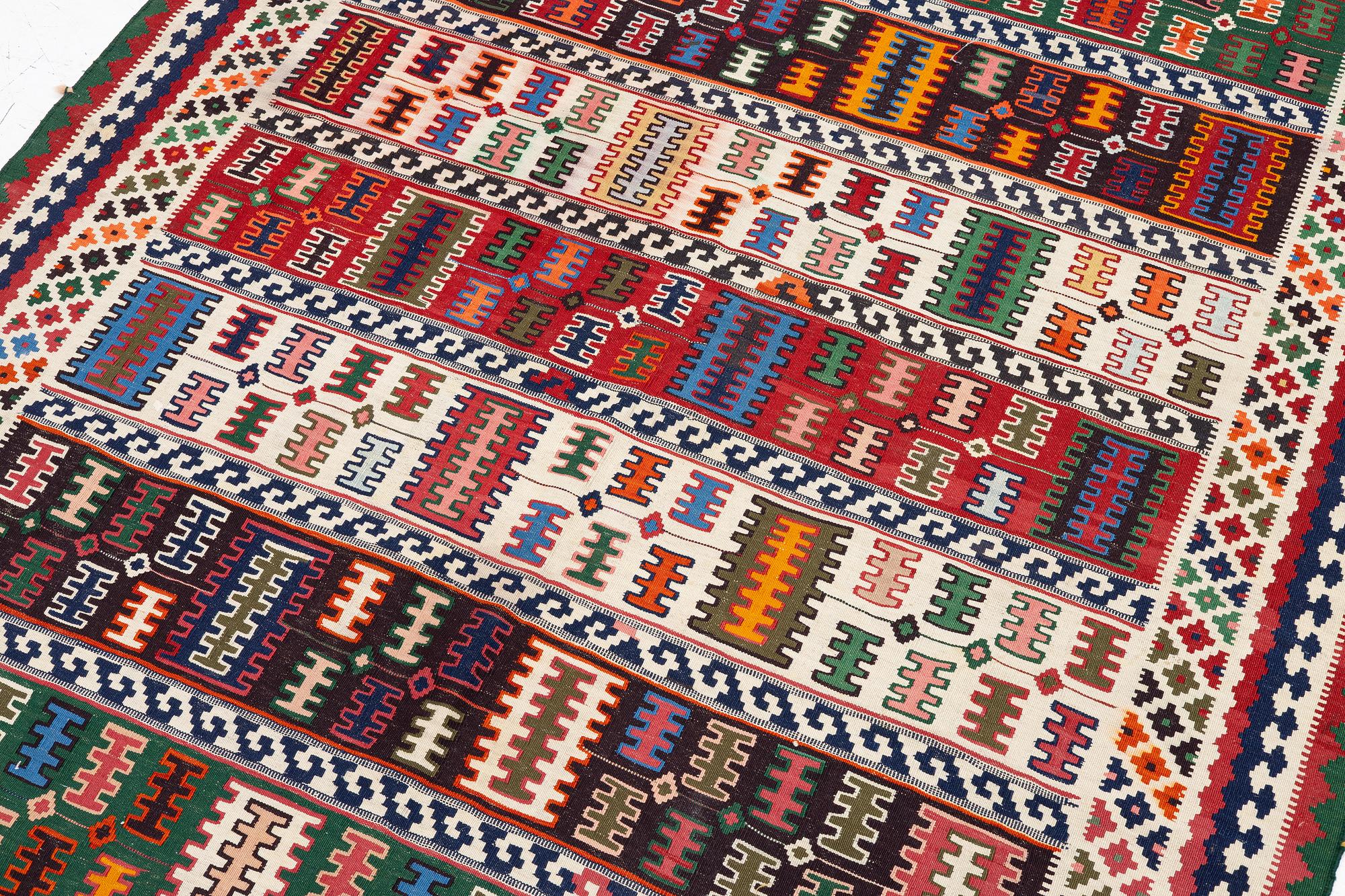 Carpet, Kelim, Iran, semi-antique, approx. 300 x 175 cm.