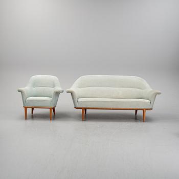Bertil Fridhagen, fåtölj och soffa, 1900-talets mitt.