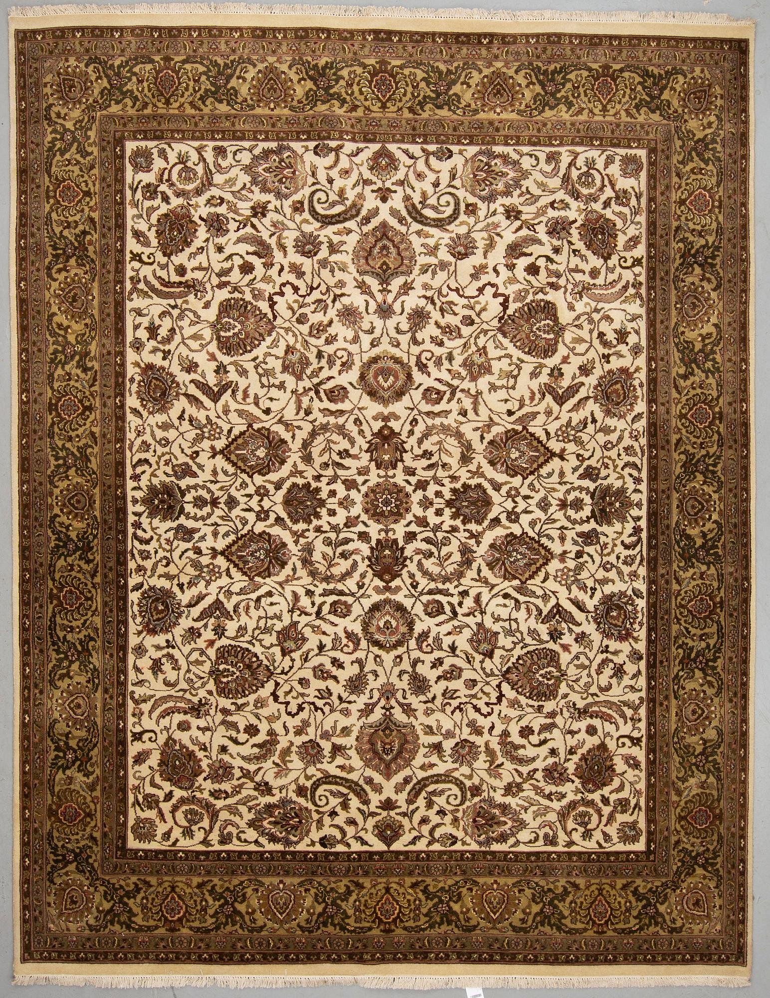 A CARPET, Kashmir part silk 303 x 234 cm.