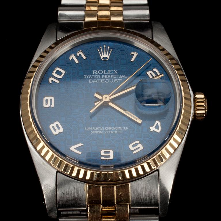 ARMBANDSUR, Rolex, Oyster Perpetual, Datejust, stål, 1970-80-tal.