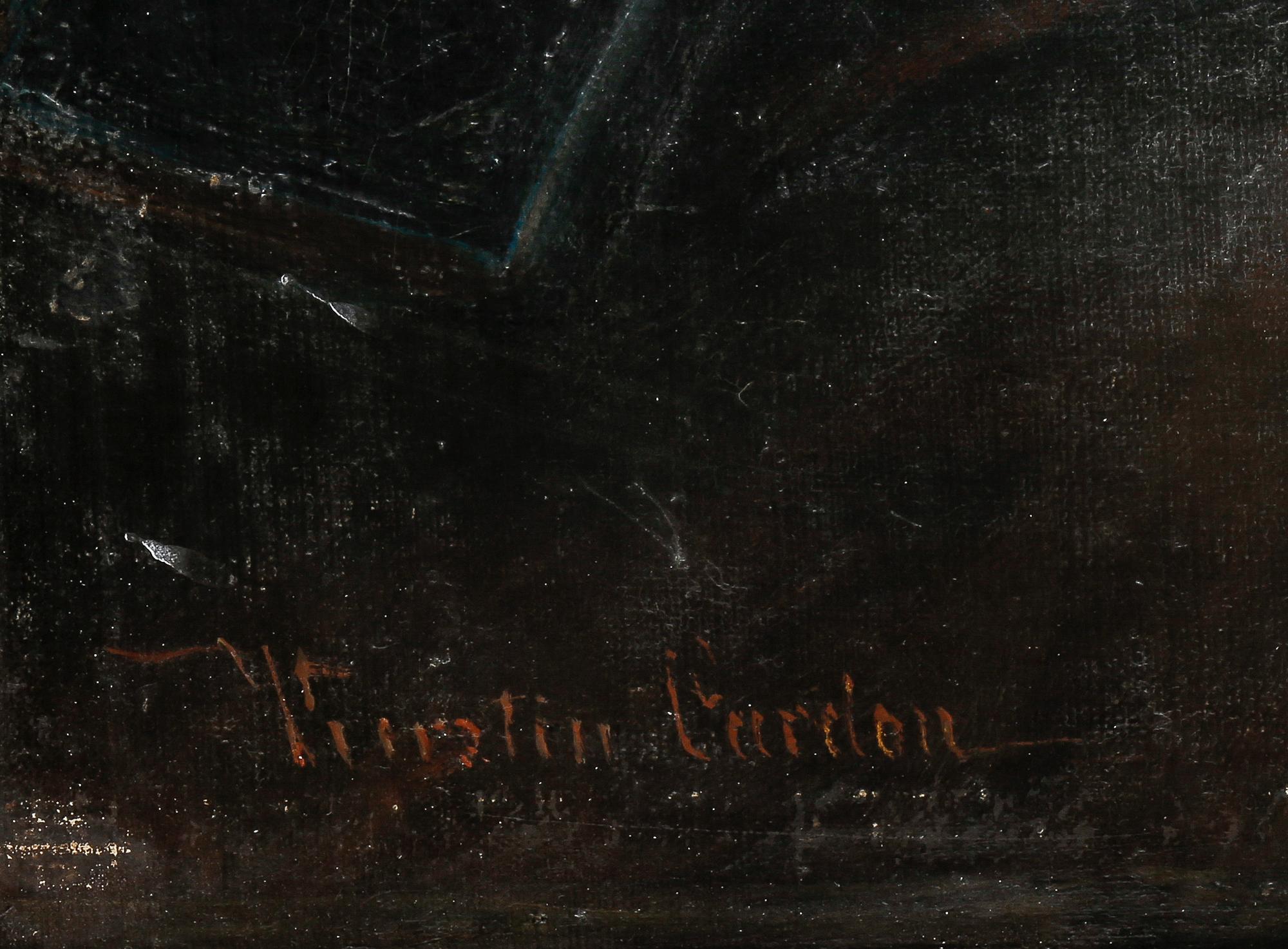 KERSTIN CARDON, olja på duk, signerad.