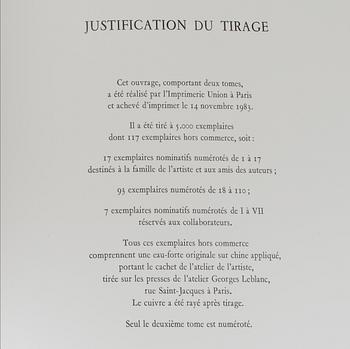MARGUERITE DUTHUIT-MATISSE & CLAUDE DUTHUIT, "Henri Matisse. Catalogue raisonné de l'oeuvre gravé, Tome I + II".