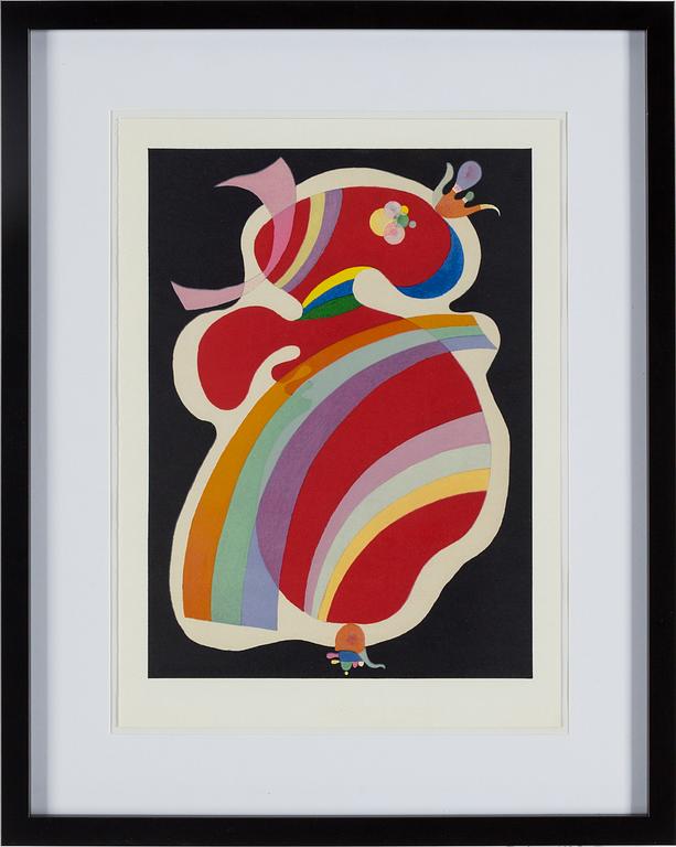 WASSILY KANDINSKY, efter, färglitografi, ur Derrière le Miroir. No. 179, Juni 1969.