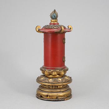 ALTARSKÅP, lack. Japan, 1800-tal.