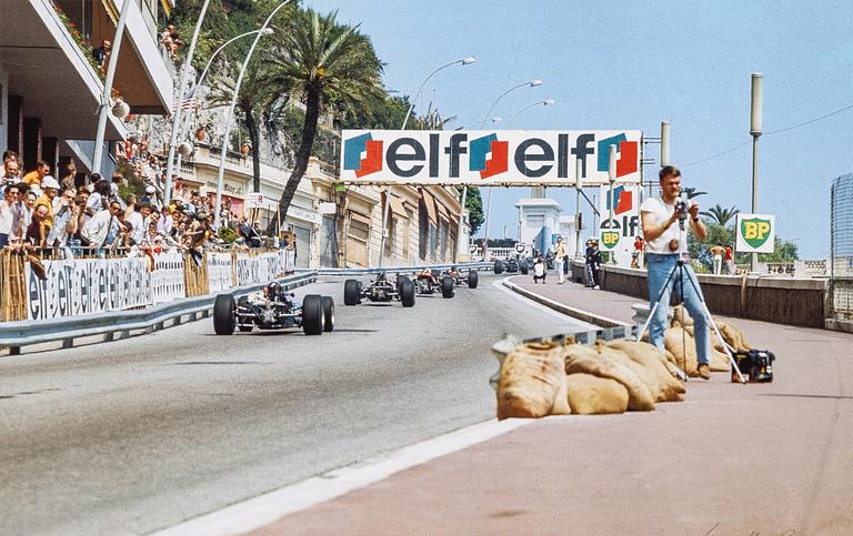 Kenneth Olausson, "Ronnie Peterson in F3, Monaco, 1969.".