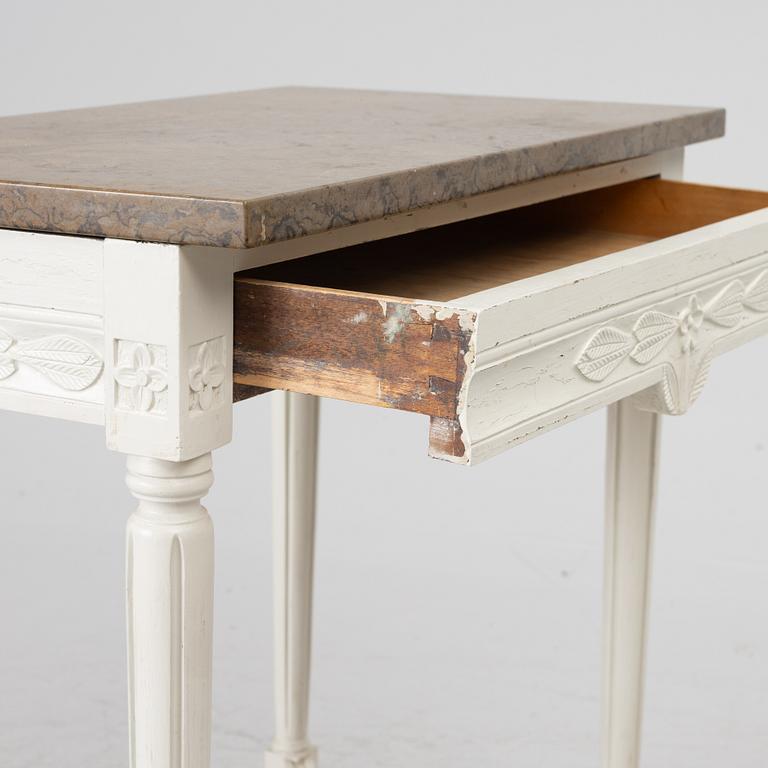 Two side tables, Gustavian style, 20th century.