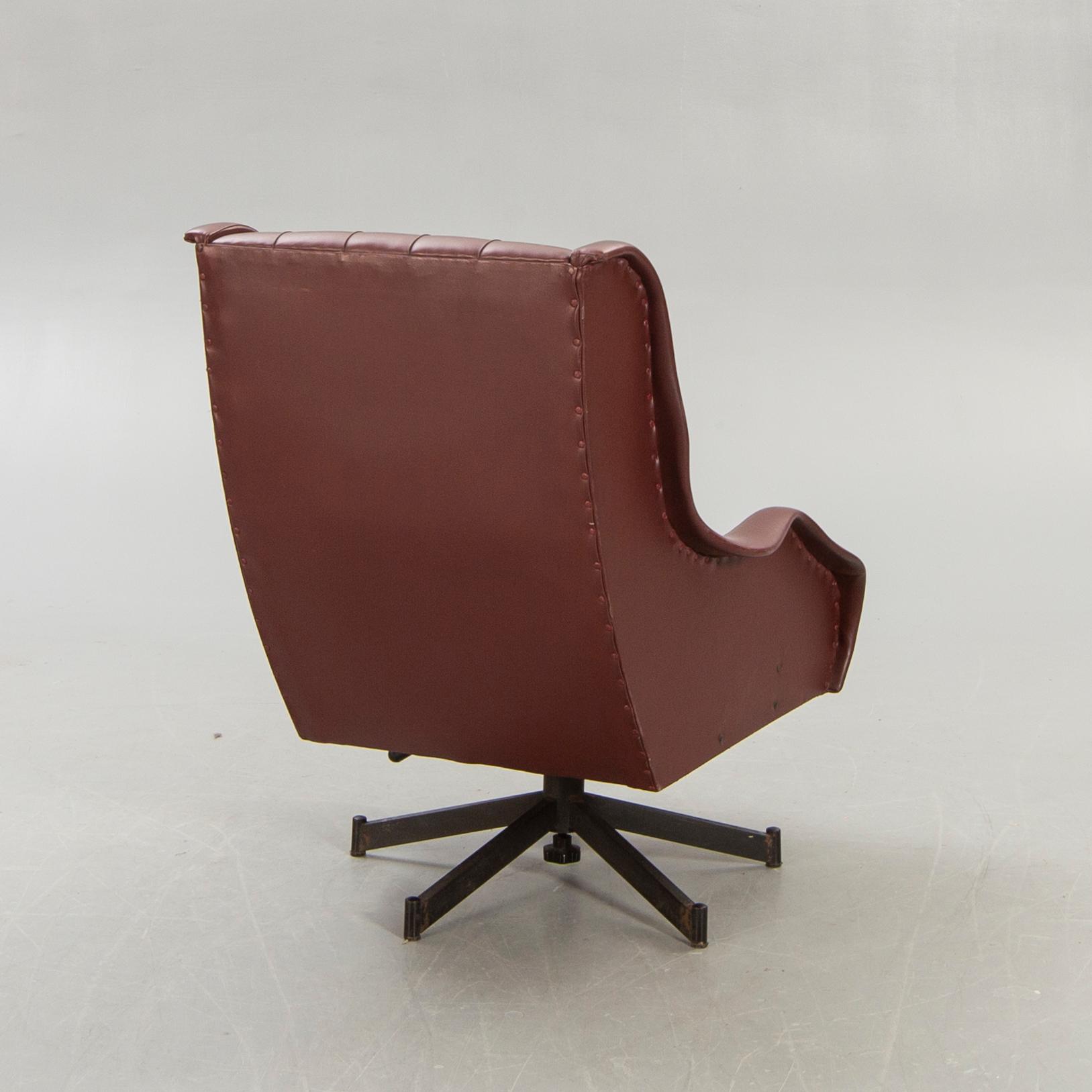 Osvaldo Borsani, snurrfåtölj Italien 1960-tal.