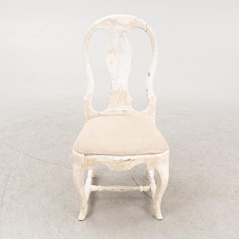 A Rococo chair, second half of the 18th Century.