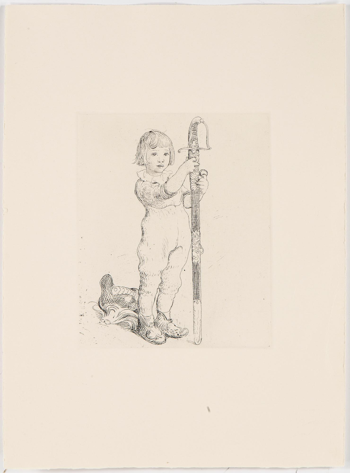CARL LARSSON, 6 st, gravyrer, Uppsala 1983.