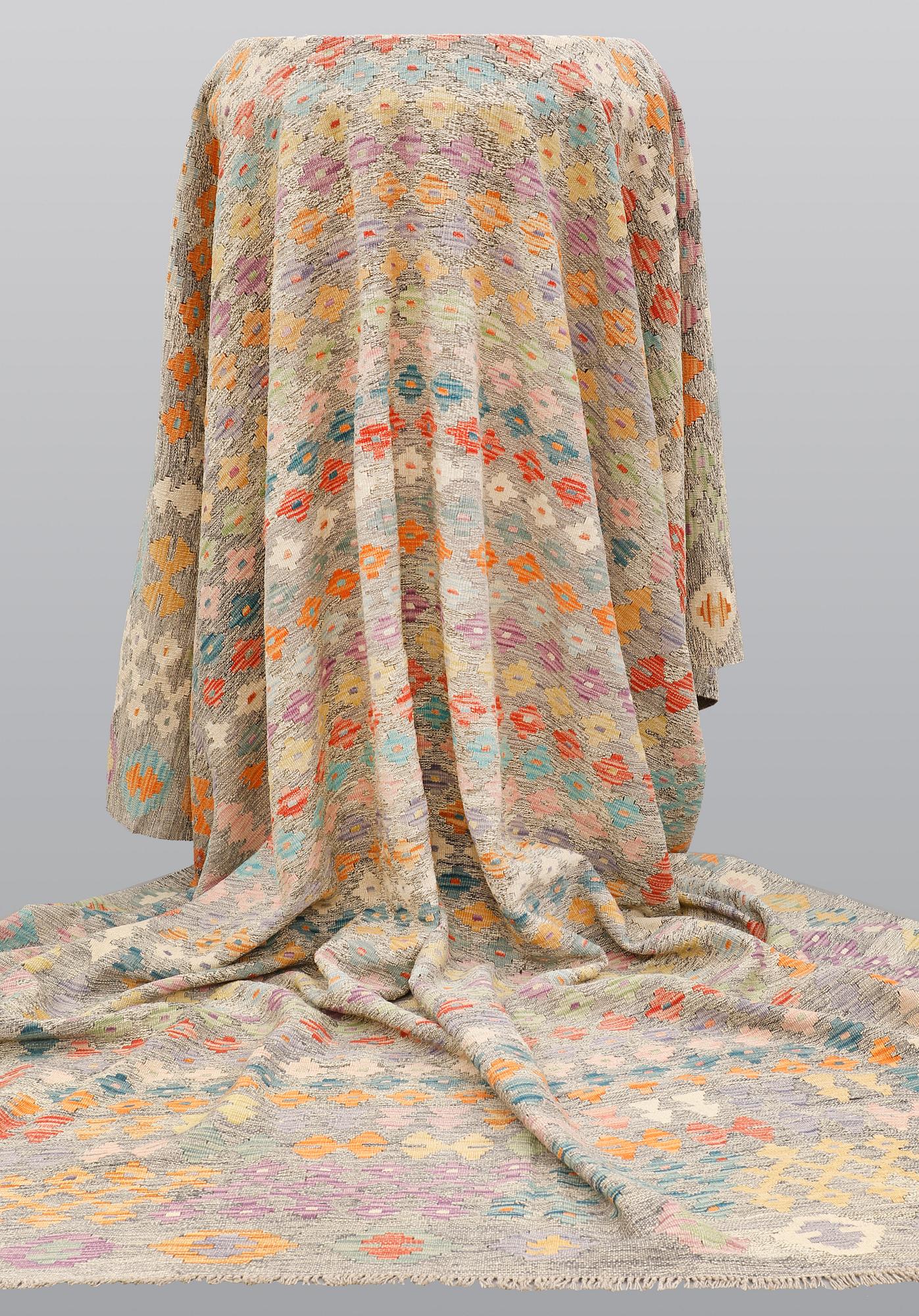A carpet, Kilim, ca 390 x 314 cm.
