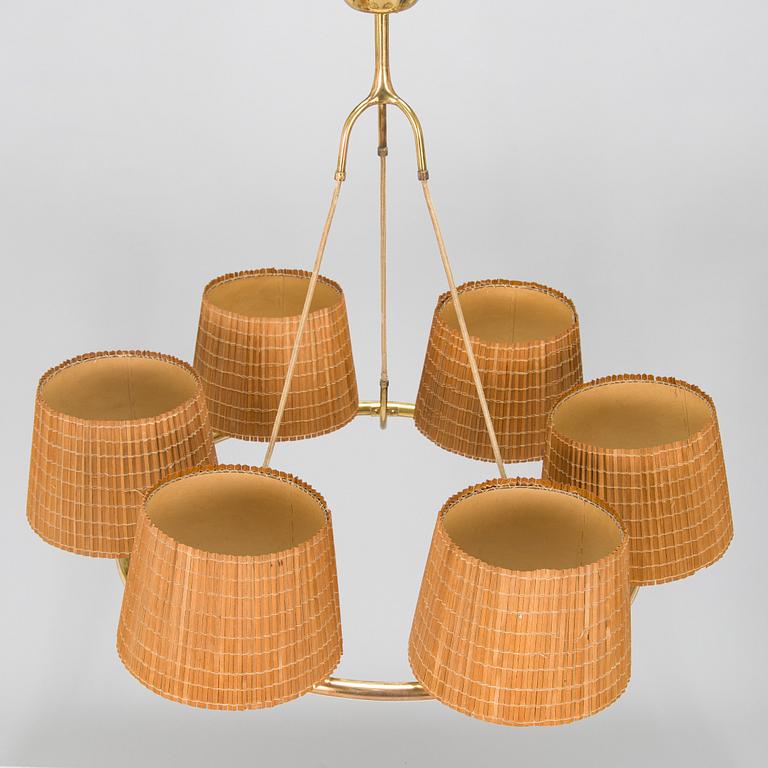 Paavo Tynell, taklampa, modell 6385/6 för Taito. Beställningsarbete 1938.