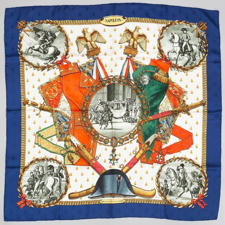 Hermès, scarf, "Napoléon".