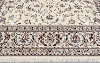 A carpet, Nain, part silk, so-called 9LAA, c. 400 x 290 cm.