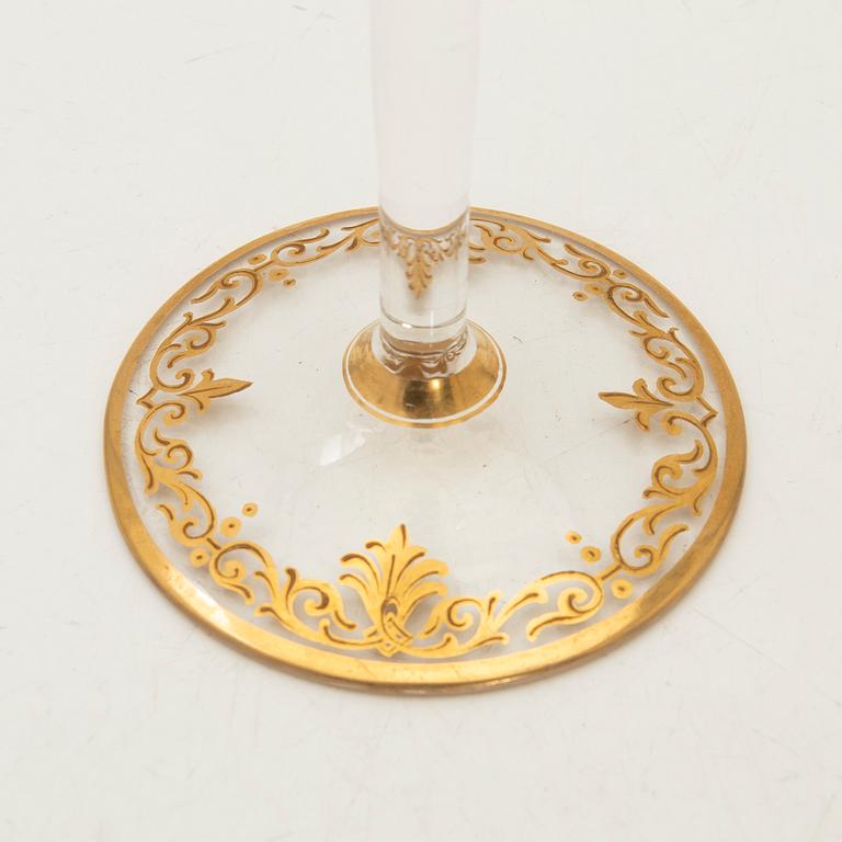 Glasservis, 33 + 2 delar, "Paula", Moser, Tjeckien, 1900-talets slut.