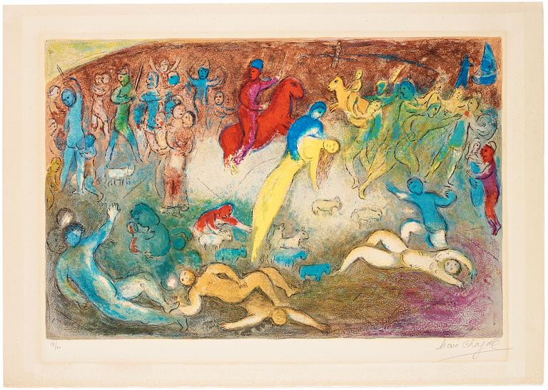 Marc Chagall, "Enlèvement de Chloé", from Daphnis et Chloé.