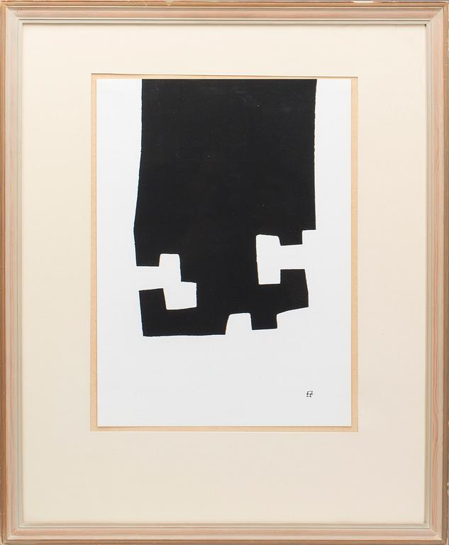 EDUARDO CHILLIDA, originalserigrafi, utförd 1982, signerad i trycket.