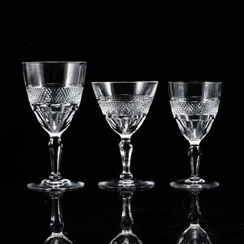 An Edward Hald part 'Rio' glass service, Orrefors (28 pieces).