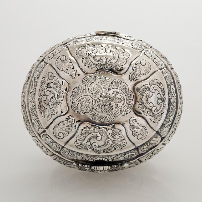 Preben Salomonsen, sockerskrin, sterlingsilver, Danmark 1900-talets senare hälft.