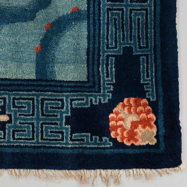 CARPET. Semi-antique Baotou Figural. 159,5 x 226,5 cm.