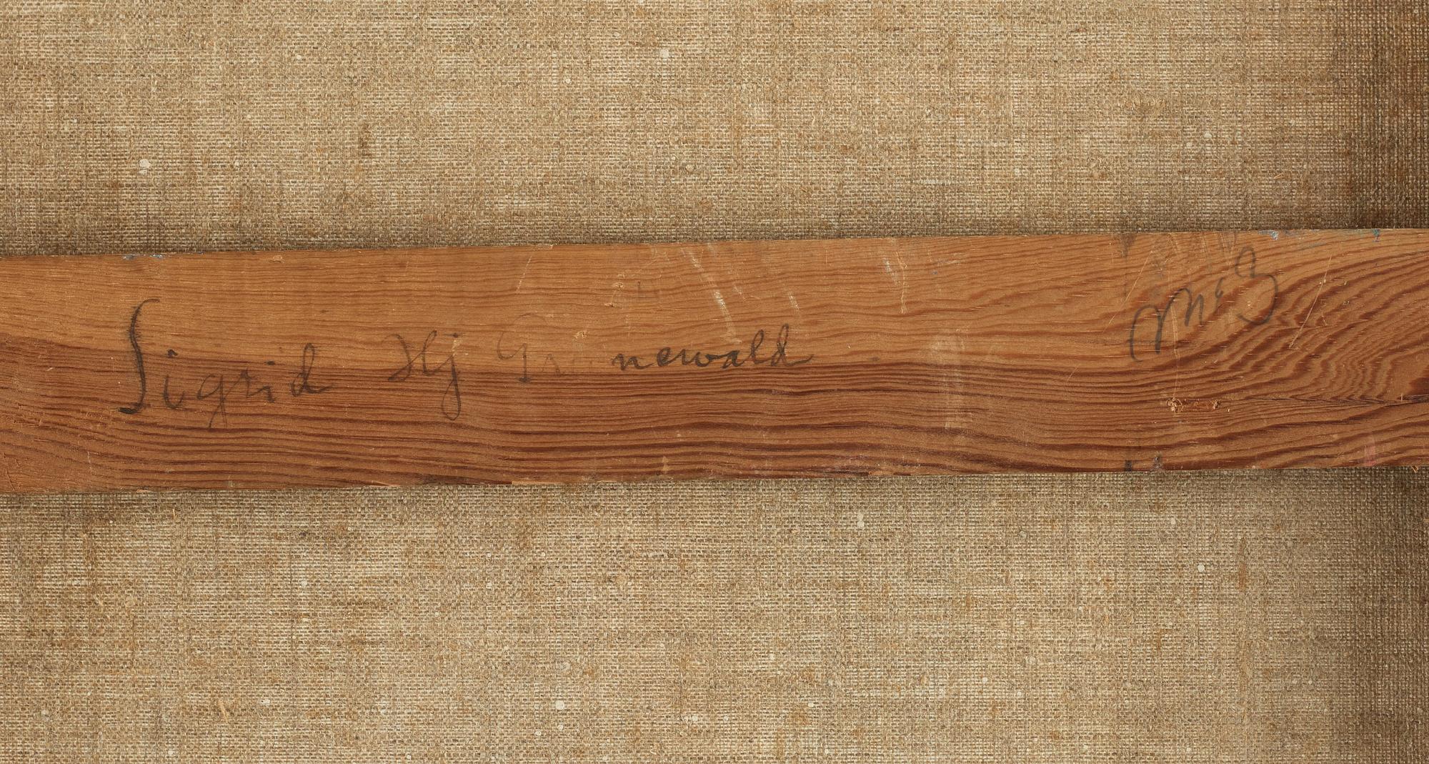 Sigrid Hjertén, "Det blå lokomotivet" (The Blue Locomotive).