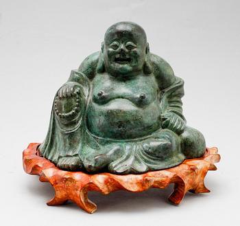 FIGUR, brons, Kina, 1900-/2000-tal.