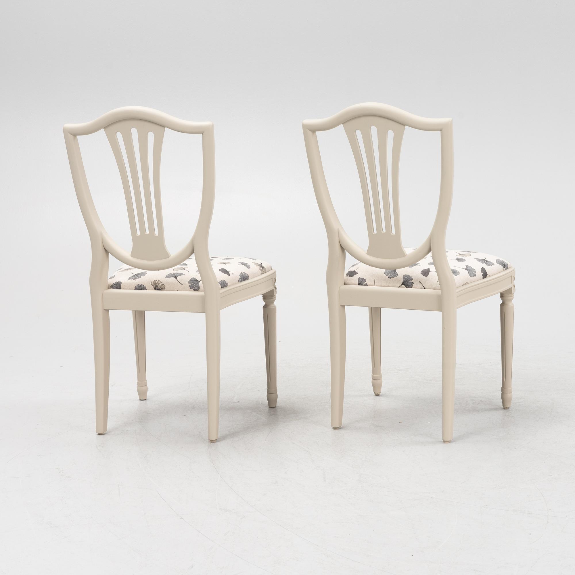 Matgrupp, 9 delar, gustaviansk stil, 1900-talets andra hälft.