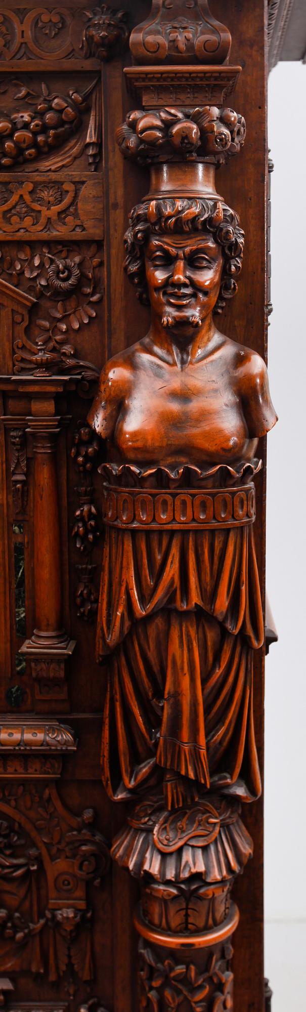 SKÅP, Sydeuropa, barockstil, 1800-tal, delvis äldre delar.