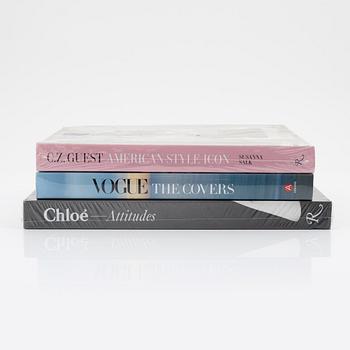 A set of three books.