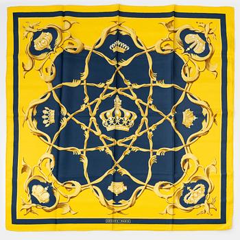 Hermès, scarf, "Couronnes"/"Crowns".