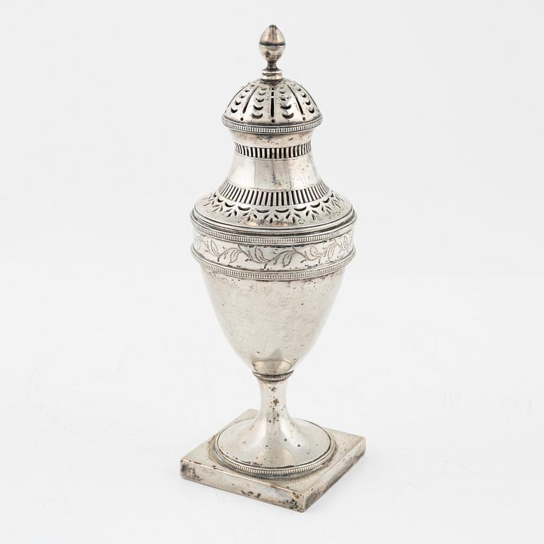 Sockerruska, Silver, Europa, tidigt 18/1900-tal.