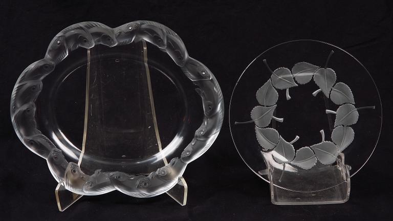 FAT, 2 st, glas. Lalique, Frankrike.