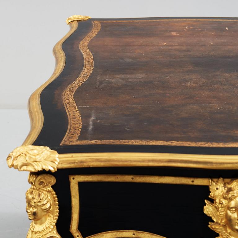 A Régence and style, Ormolu - Mounted Bureau Plat, 18th century and later.